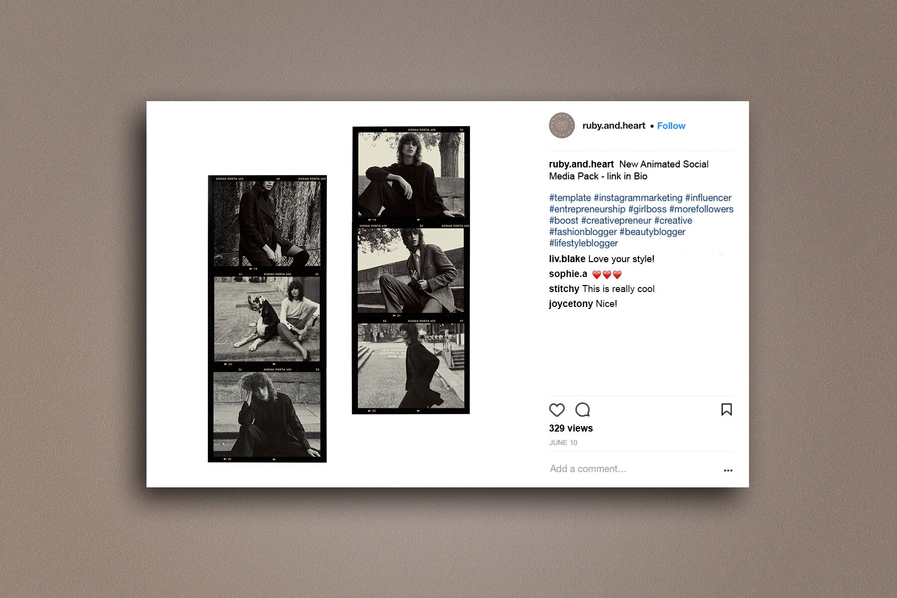 Camera Film Story Instagram Template Animated Story Etsy