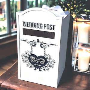 Boîte pour cartes postales de mariage