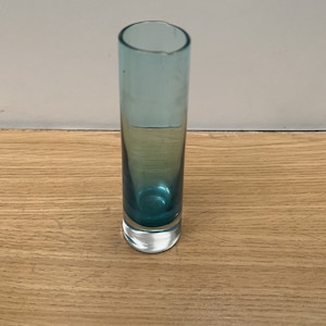Small Handblown Art Glass Vase ##