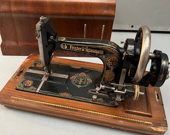 Frister and Rossman Hand Crank Antique Sewing Machine