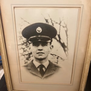 Small Black & White Desktop Military Framed Photograph :