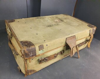 Large WWII Demob Suitcase By Tom Hill Of Sloane Square *