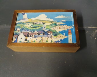 Vintage French 'Beaulieu' Souvenir Money Box *