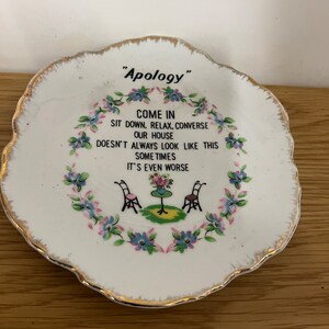 Kitsch Vintage Decorative Plate (b#)