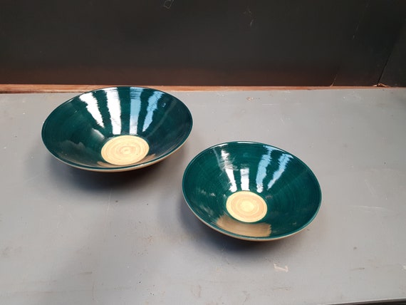 Pair of handmade Vietnamese lacquerware Modern lacquerware set (2 bowls + 2