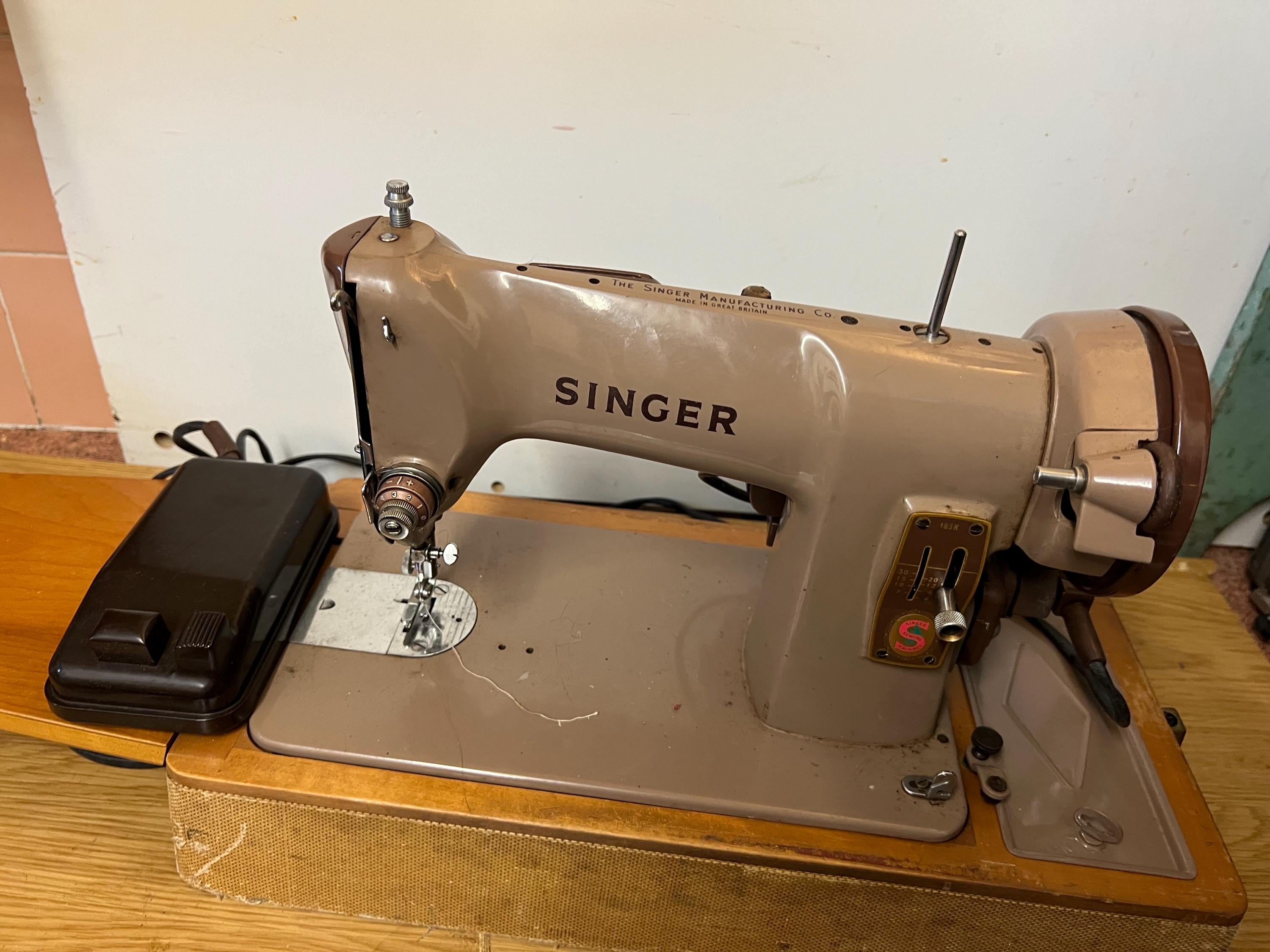 Vintage 1963 SINGER Sewing Machine 185k Fully Tested Working With