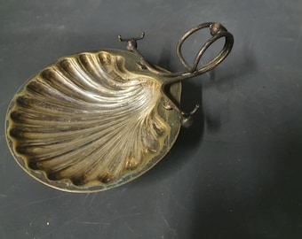 Antique Silver Plate Salt Dish *