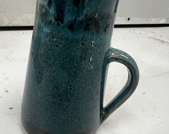 ヴィンテージ アバティ陶器製水差し：蓋付き手作りストーンウェア製
