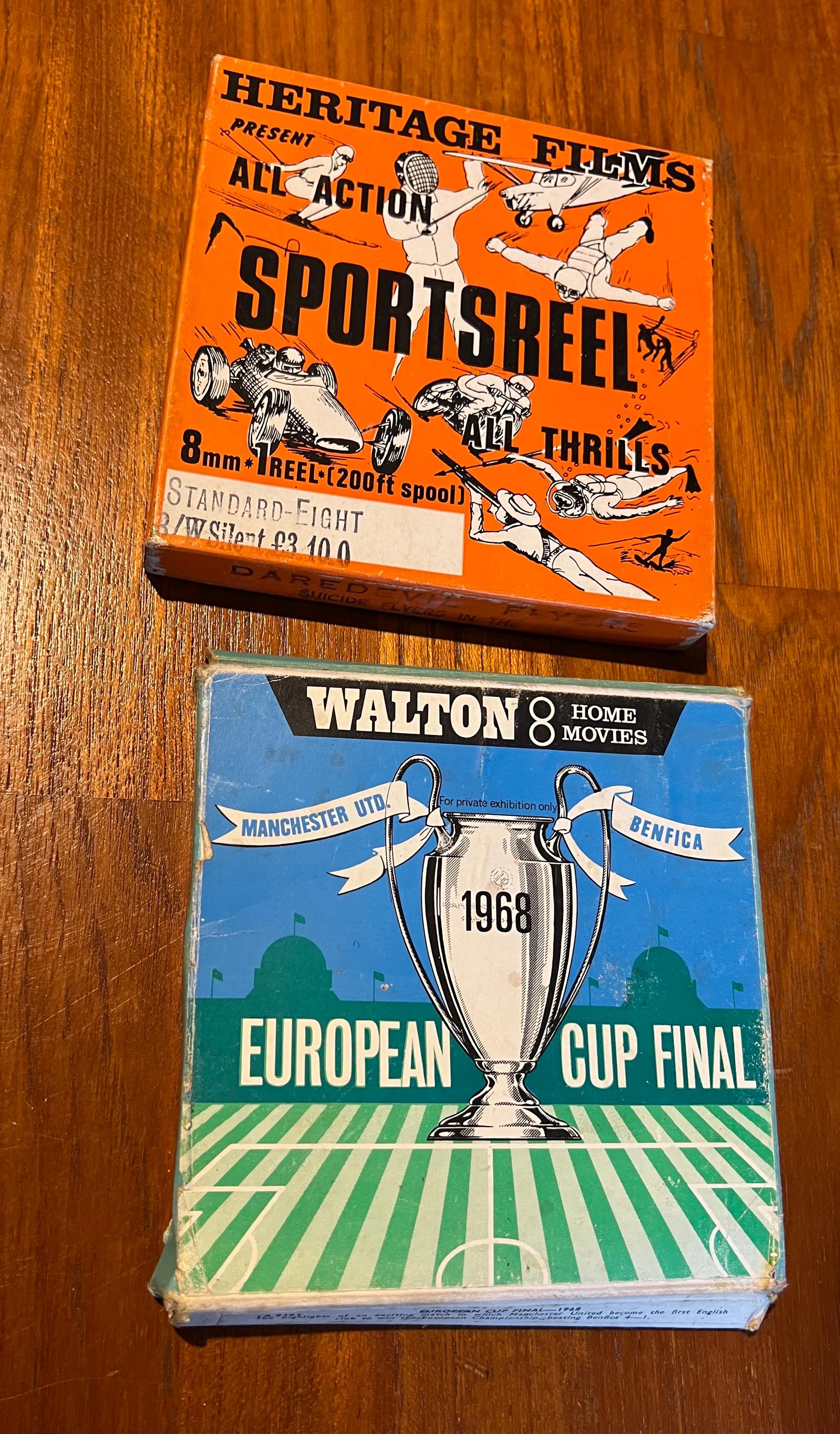 1968 European Cup Final Super 8 Film, Man U V Benfica, Walton