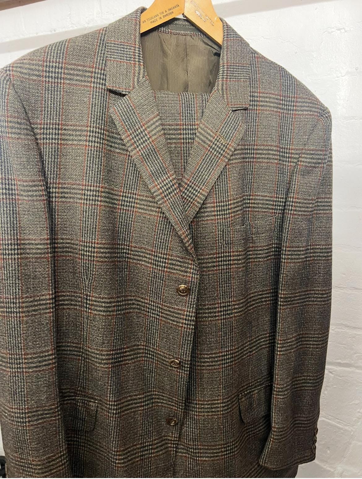 VESTE EN TWEED HOMME BRITANNIQUE 1998 40 GOLDEN MIX TAILLEUR