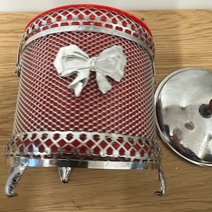 Original 1950s Chrome Decorative Ice Bucket #