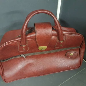 Original Vintage Holdall Travel Bag * Made In Italy