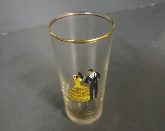 Medium Sized Vintage 'Flamenco' Glass *