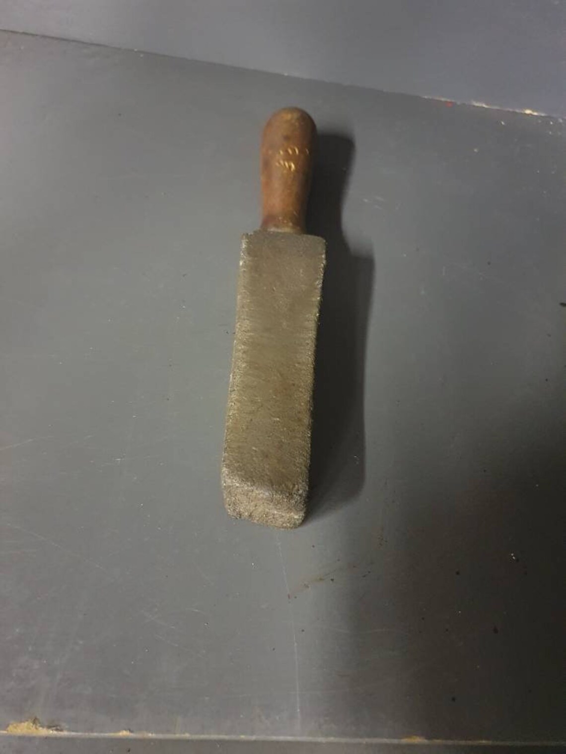 Vintage Sharpening Stone With Handle Etsy