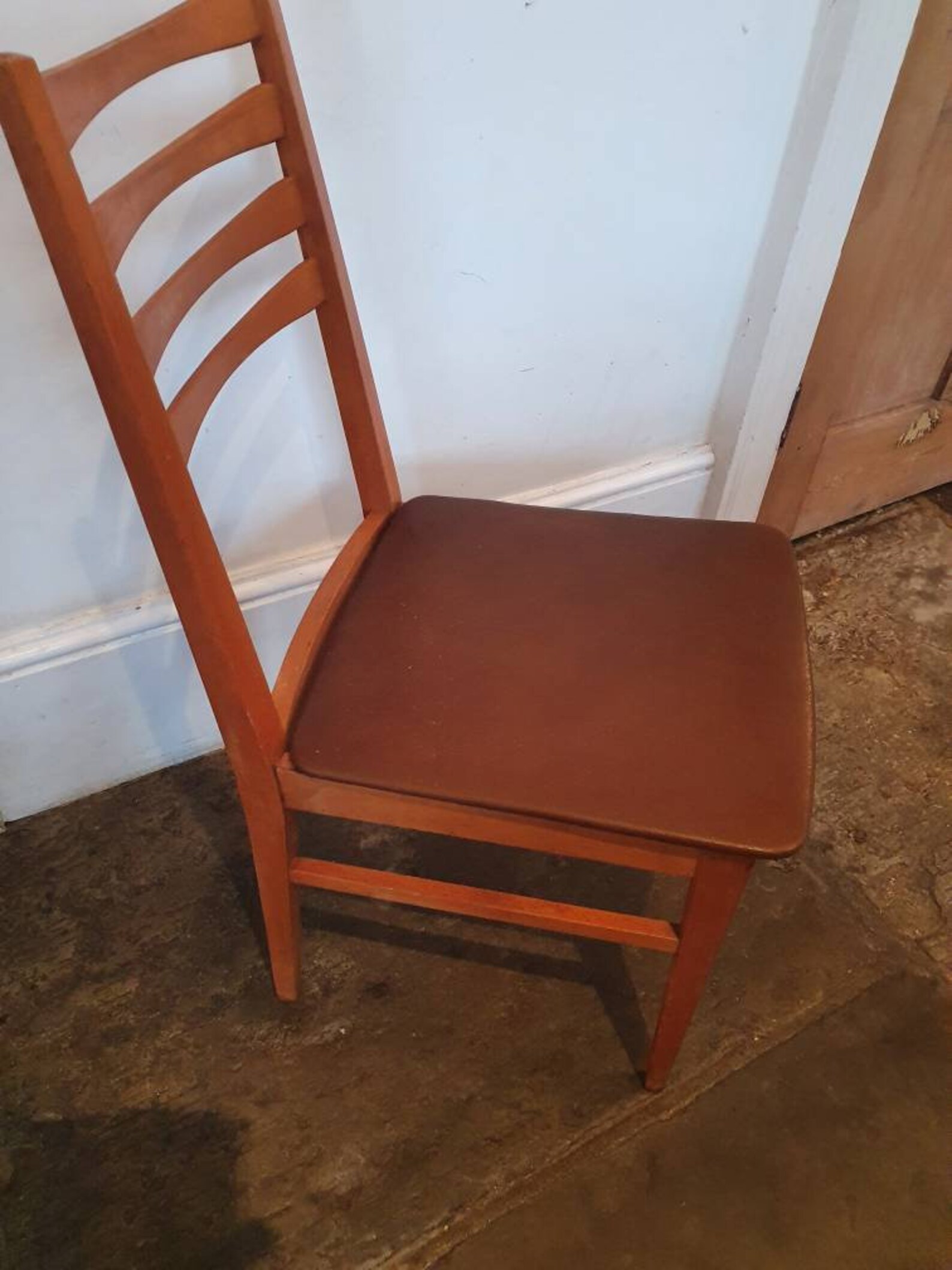Pair Of Original Mid Century Beech Chairs By Schreiber Etsy