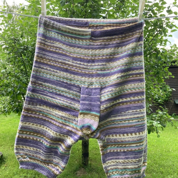 Strickhose kurz, mit Rüssel, Boxershorts, wärmende Unterhose Gr. M/L, Willywarmer