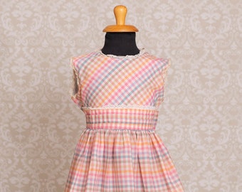 1950s Daddy's Girl Brand Girls Gingham Dress