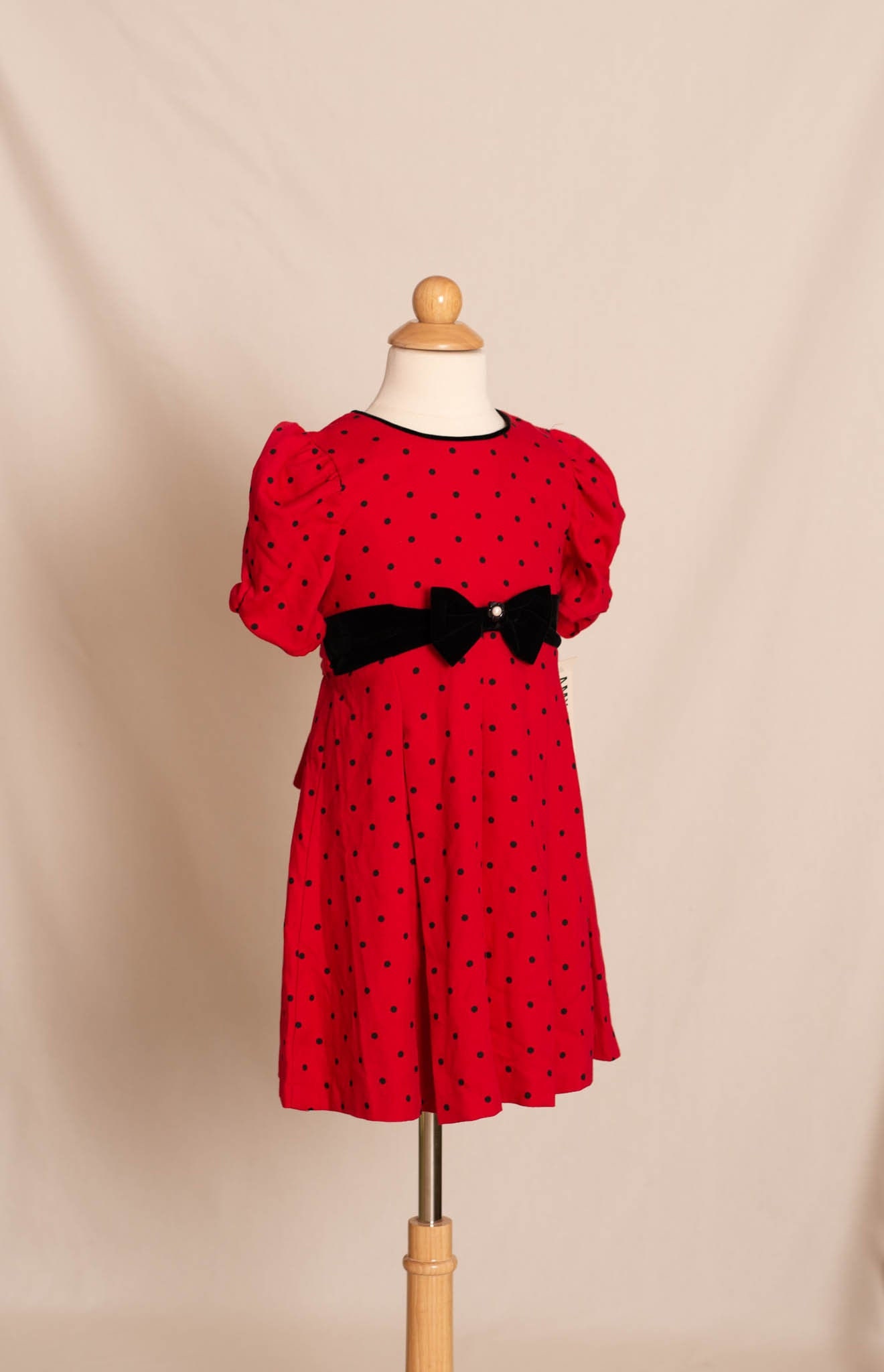 red dress with black spots Ladybird Polkadot Flare Dress | Alternative Clothing Store
