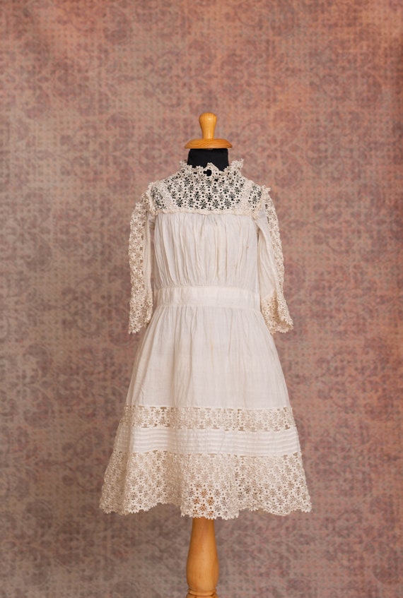 1910s Girls Antique Dress