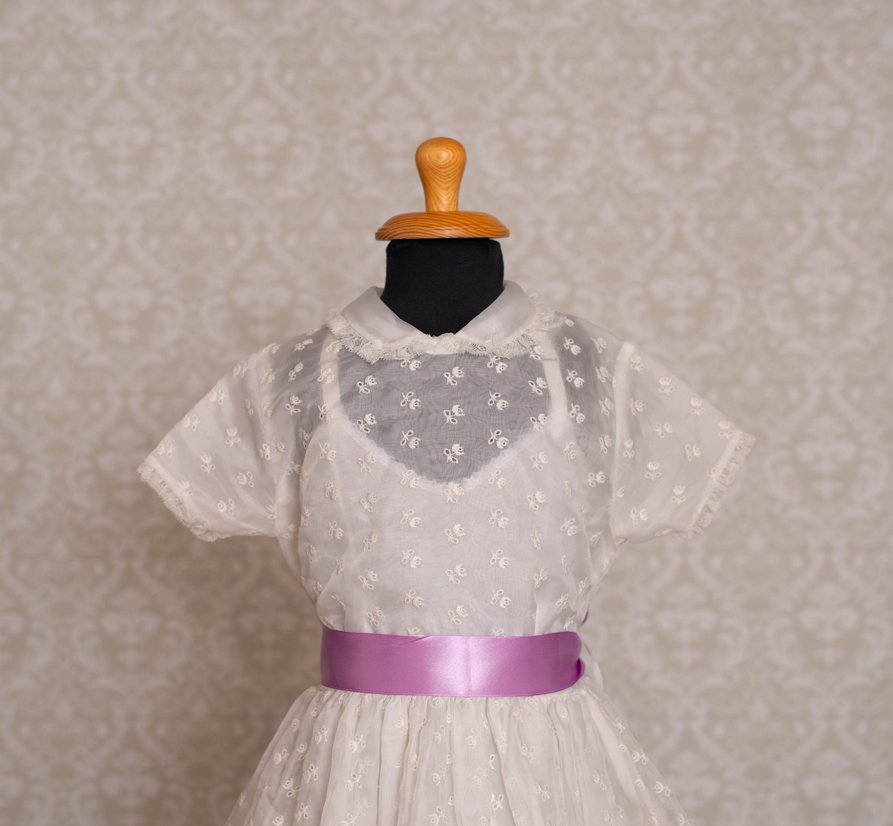 1960s Cinderella Brand Ivory Colour Sheer Nylon Girls Dress Etsy