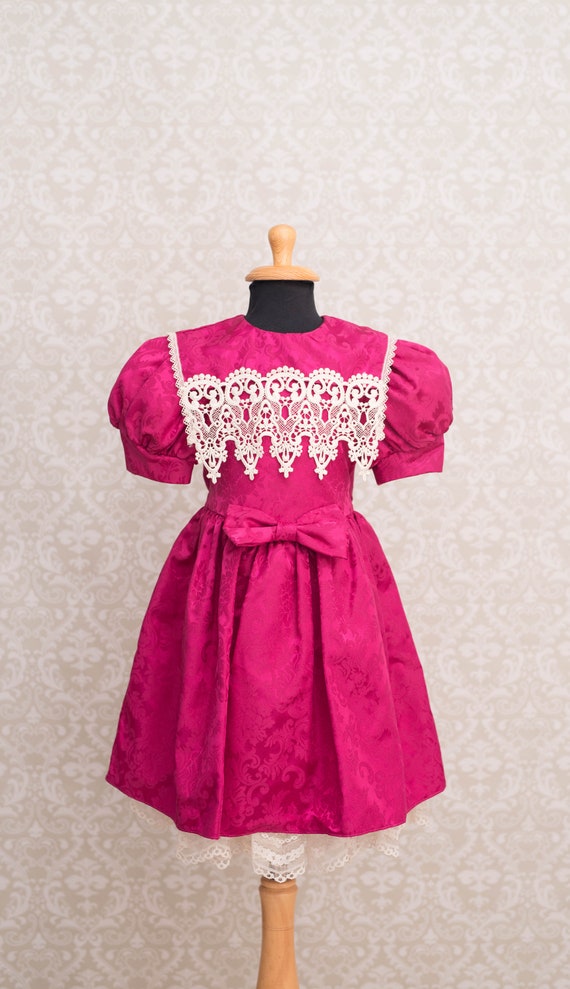 Jessica McClintock Magenta Colour Girls Dress