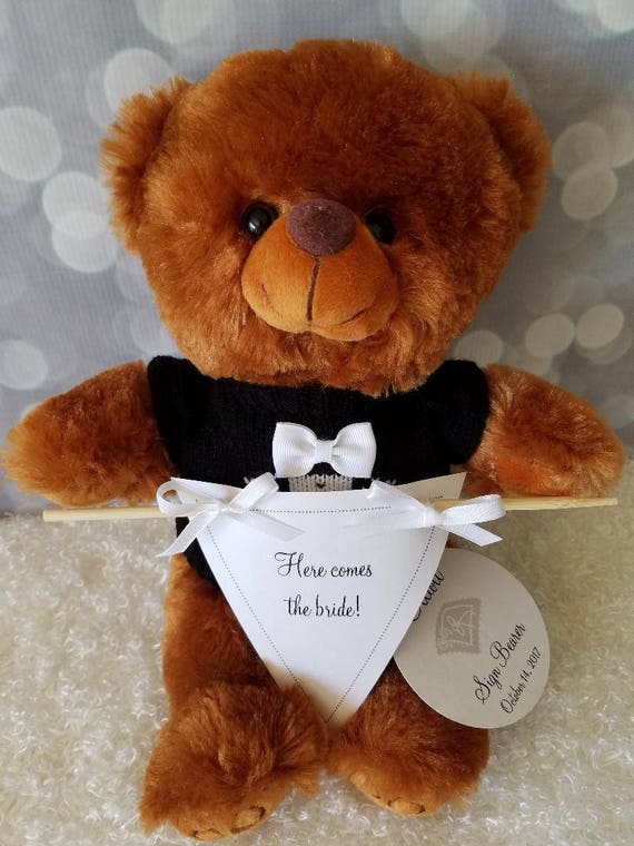 teddy bear in tuxedo