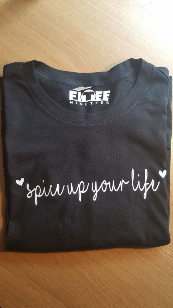 Personalised Spice Girls Spice World Tour nel Regno Unito 2019 Girl T-shirt con logo personalizzato//T-shirt