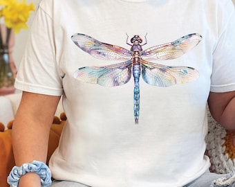 Dragonfly Shirt, Cottagecore Aesthetic, Nature Inspired, Oversized Shirt, Graphic Tee, Gift for Women, Comfort Colors®