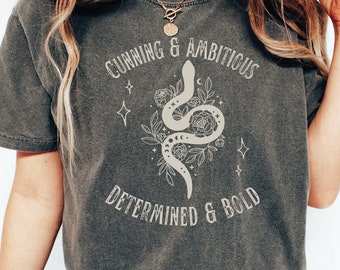 Wizard School Snake Shirt: Mystical Roses Bookish Tee