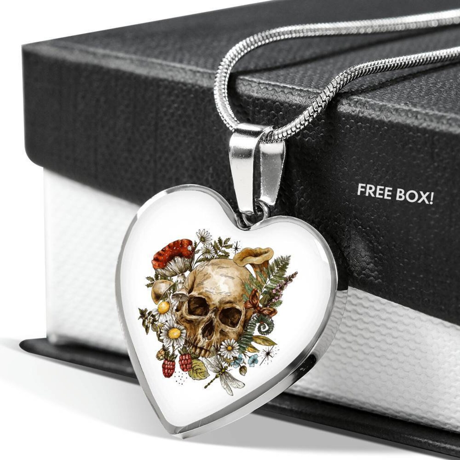 Skull Necklace Skull Pendant Skull Gift Skulls Jewelry Etsy