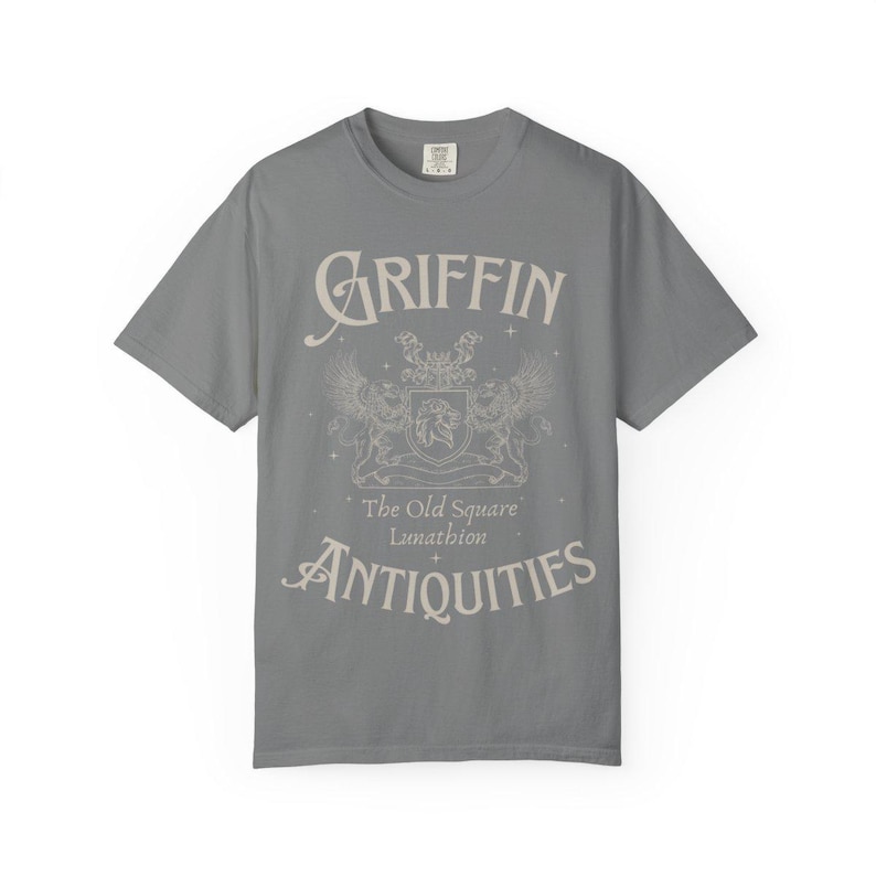 Griffin Antiquities Comfort Colors Shirt: Book Lover Comfort Colors Tee Grey