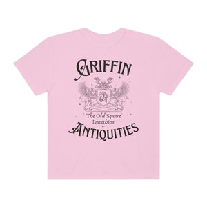 Griffin Antiquities Comfort Colors Shirt: Book Lover Comfort Colors Tee Blossom