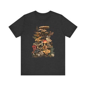 Goblincore Mushroom Shirt: Dark Cottagecore Plant Lover Tee image 7
