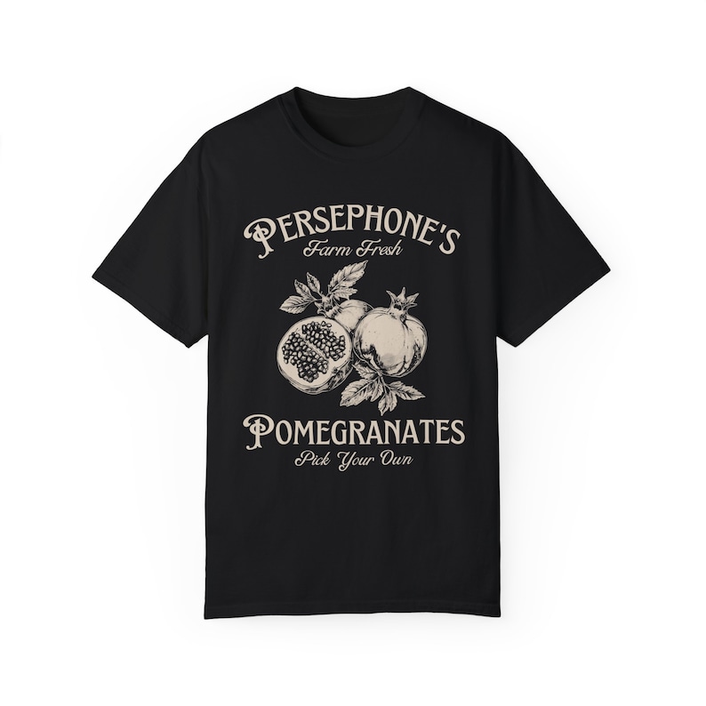 Persephone's Pomegranates Shirt, Dark Academia T-shirt, Greek Mythology Shirt, Vintage, Comfort Colors® image 6