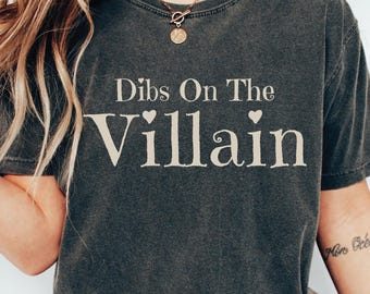 Dibs on the Villain Shirt: Bookish Smut Reader Tee
