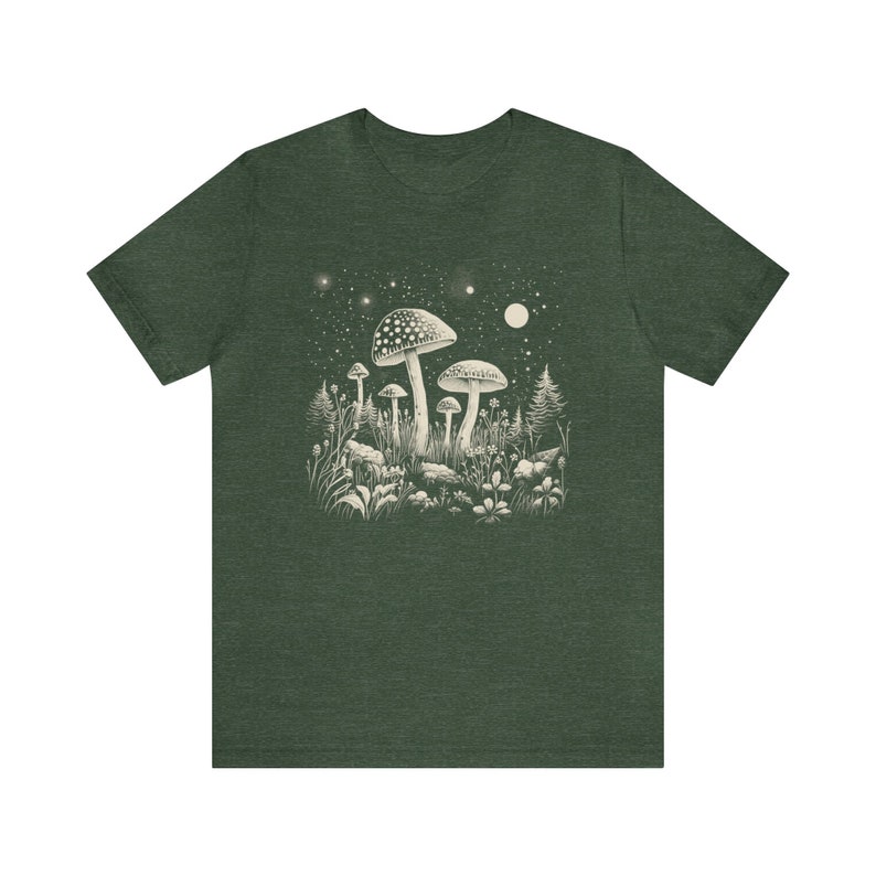Camiseta Celestial Hongo: Goblincore Cottagecore Dark Academia imagen 7