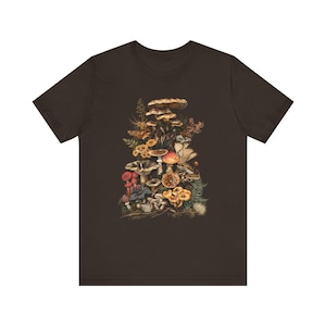 Goblincore Mushroom Shirt: Dark Cottagecore Plant Lover Tee image 6