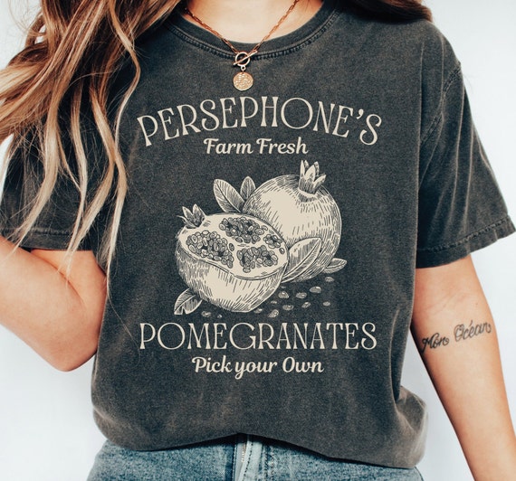 Persephone Pomegranate Shirt: Dark Academia Booktok Tee