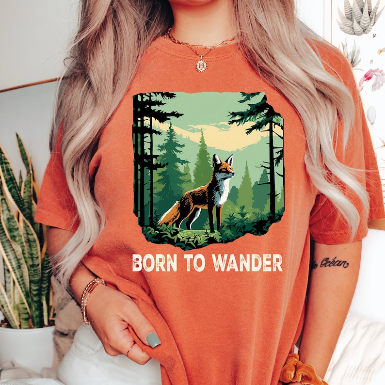 Camisa Born To Wander, Camisa del Parque Nacional, Camisa de Montaña