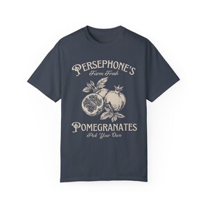 Persephone's Pomegranates Shirt, Dark Academia T-shirt, Greek Mythology Shirt, Vintage, Comfort Colors® Denim