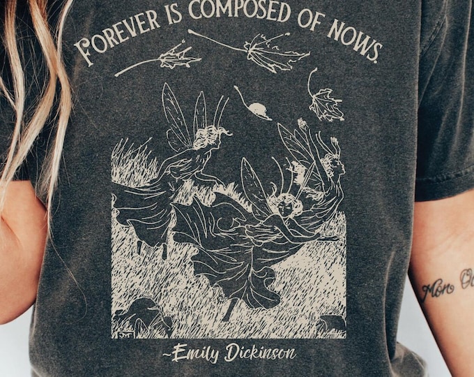 Emily Dickinson Poet Shirt: Fairycore Bookish Tee