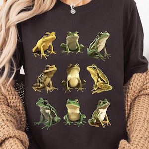 Cute Frog Shirt, Goblincore Shirt, Grunge Shirt, Cottagecore Shirt, Tree Frog, Frog Lover