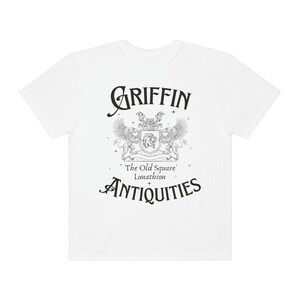 Griffin Antiquities Comfort Colors Shirt: Book Lover Comfort Colors Tee White