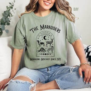 The Marauders Comfort Colors Shirt: Wizard Fandom Booktok Tee Bay
