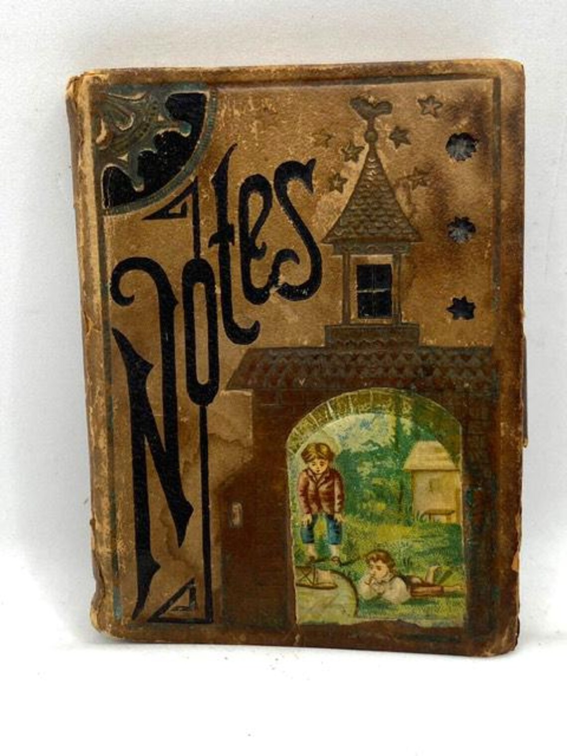 Small Notebook With Pencil, Fair Condition, With Interesting Family ...
