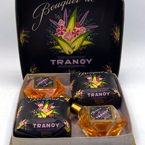 Bouquet de Tranoy. Luxus-Box mit Seife und Parfüm. Frankreich.