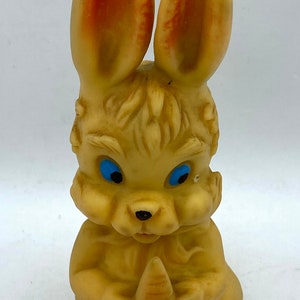 Nice Easter item, 50s/60s, rubber, Easter bunny, Rubber Toys Italy