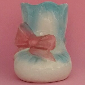 Vintage Ceramic Baby Bootie Planter