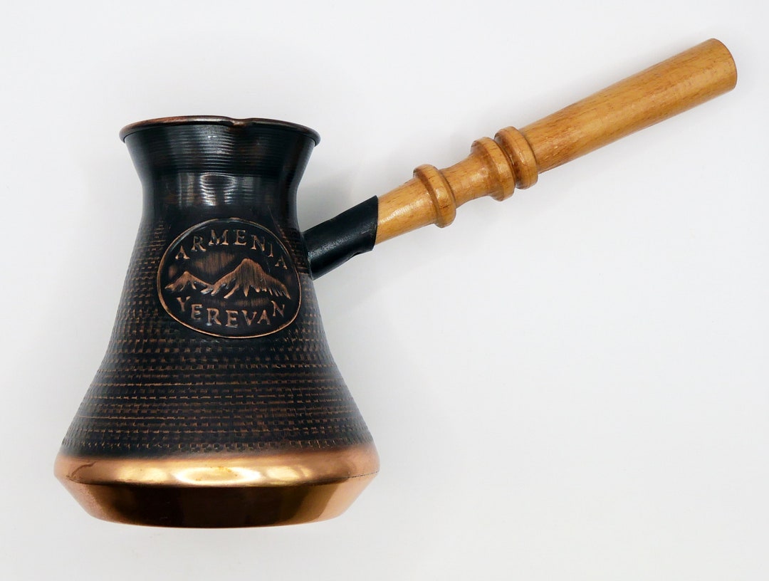 Handmade Armenian Coffee Pot Maker Copper Jazva Jamaica
