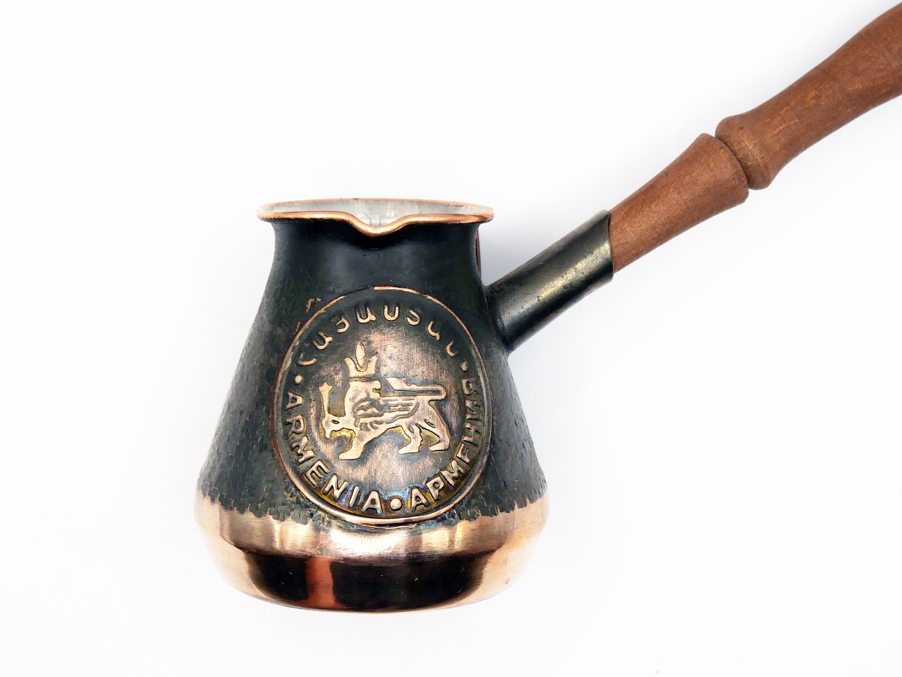 Armenian Coffee Maker Pot (1 Cup, 120ml, 4 Fl OZ) Jazzve Copper